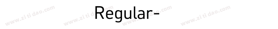 阿开童漫体 Regular字体转换